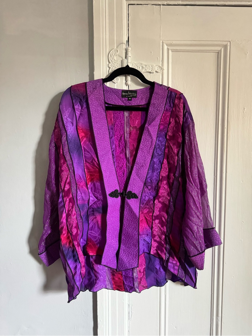Vintage Louise Blumberg Santa Monica Kimono Style Top